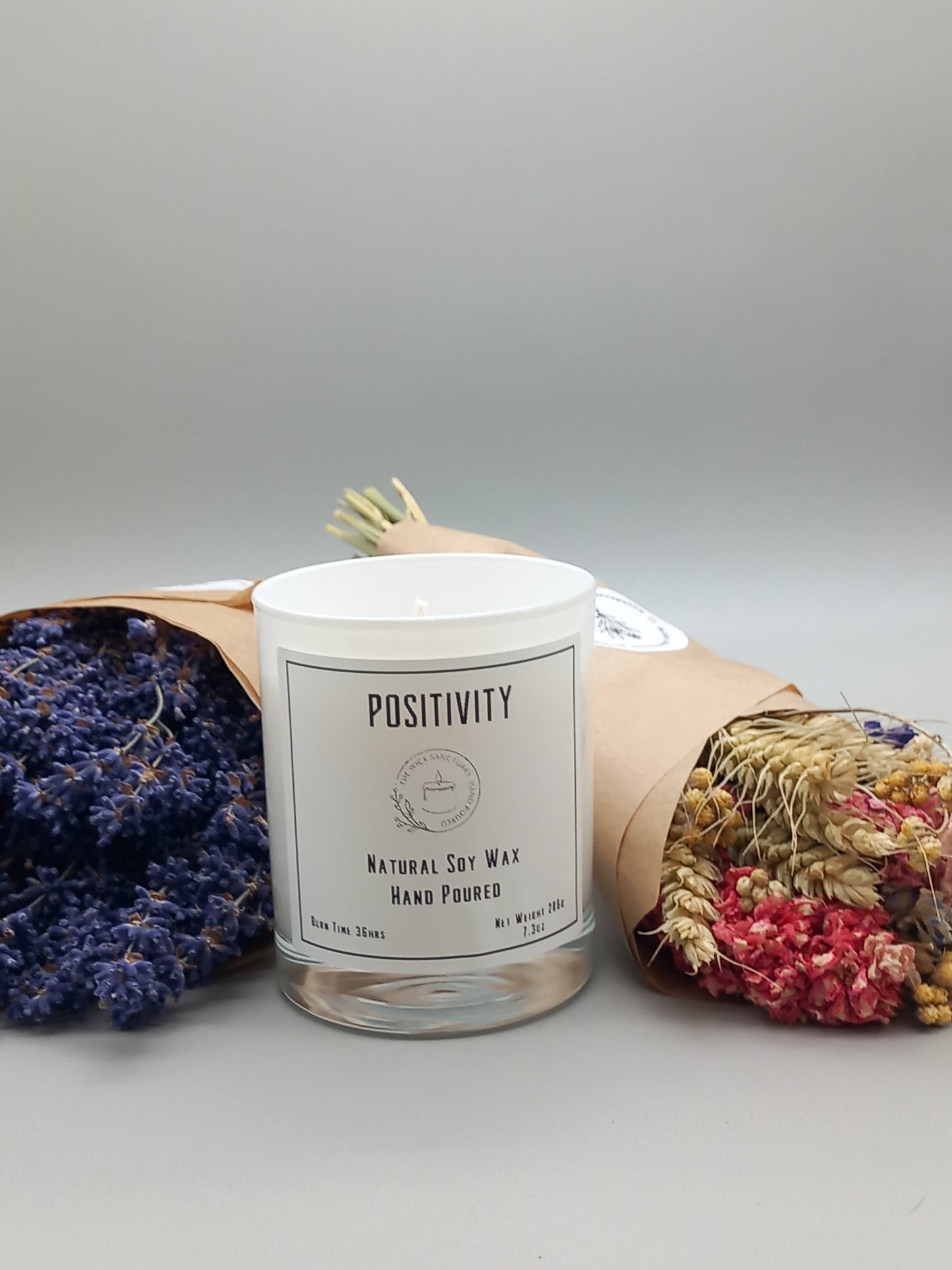 Positivity Large Candle