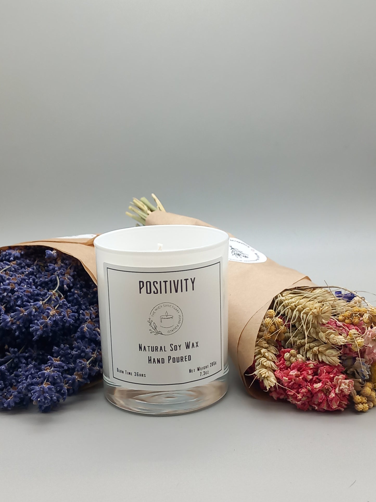 Positivity Large Candle
