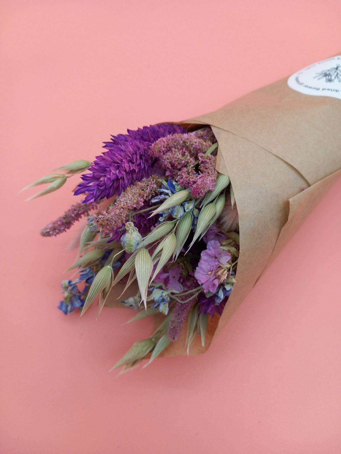Mini Violet Dried Flower Bouquet