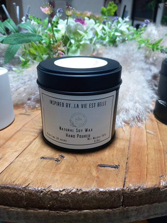 Inspired by La Vie est Belle Medium Candle