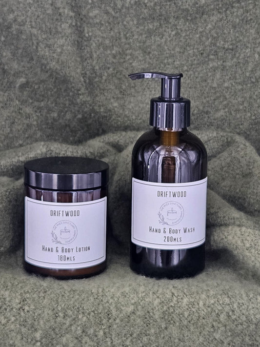 Driftwood Hand & Body Wash and Driftwood Hand & Body Lotion set