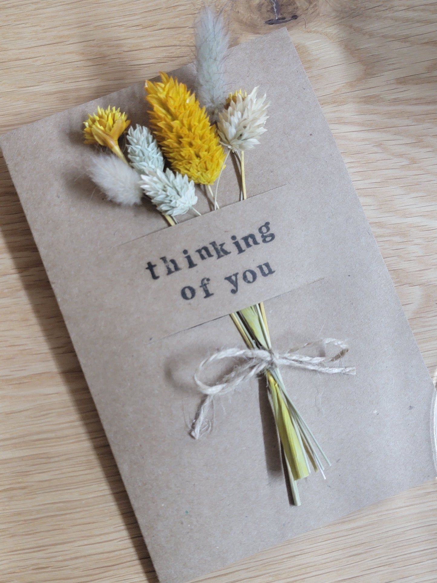 Handmade Celebration Cards with Dried Flowers