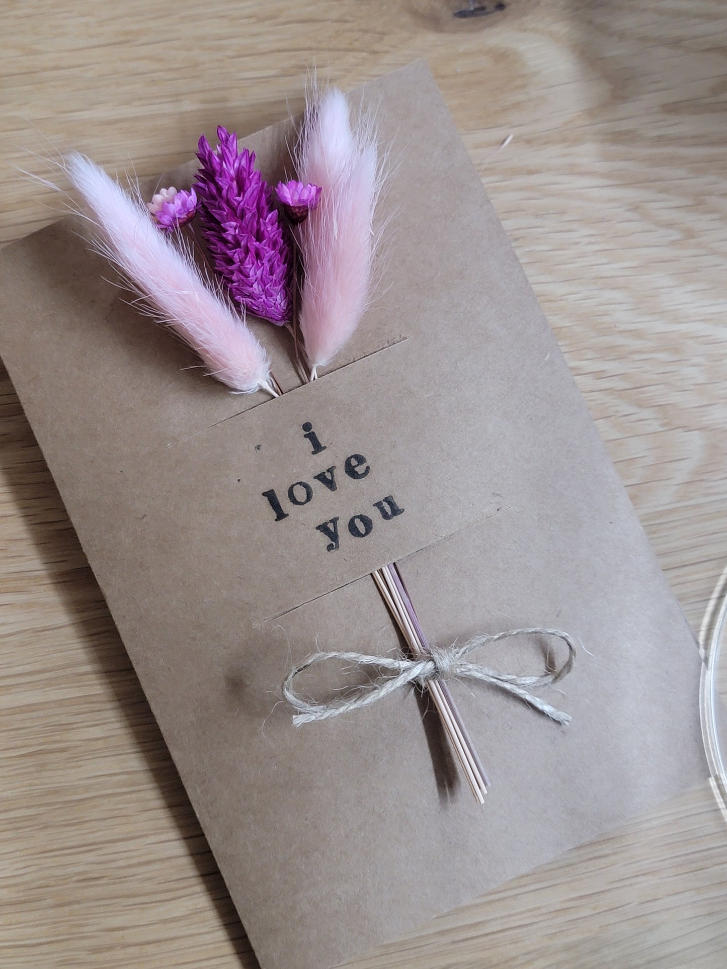 Handmade Celebration Cards with Dried Flowers