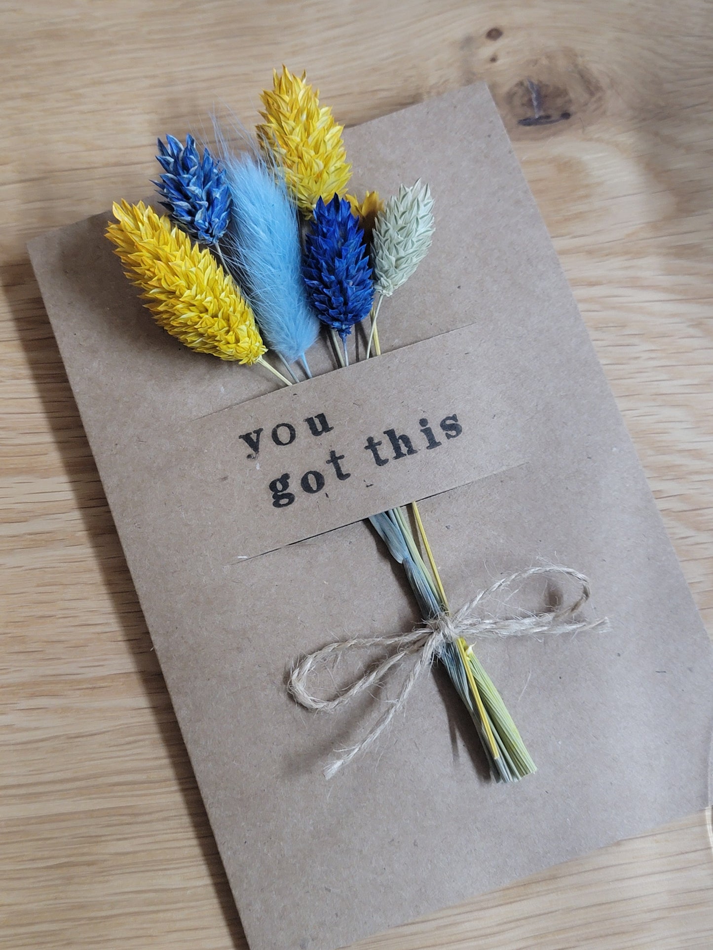 Handmade Celebration Cards with Dried Flowers