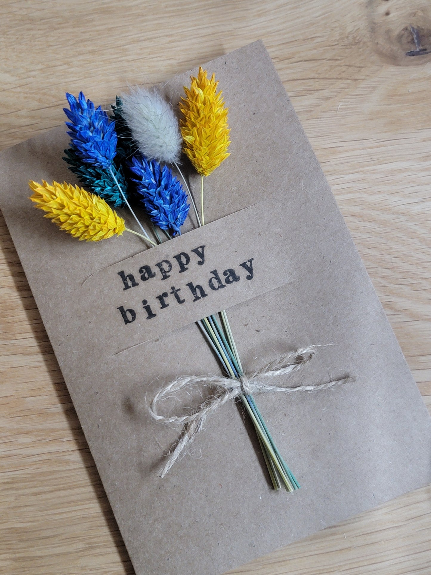 Handmade Celebration Cards with Dried Flowers