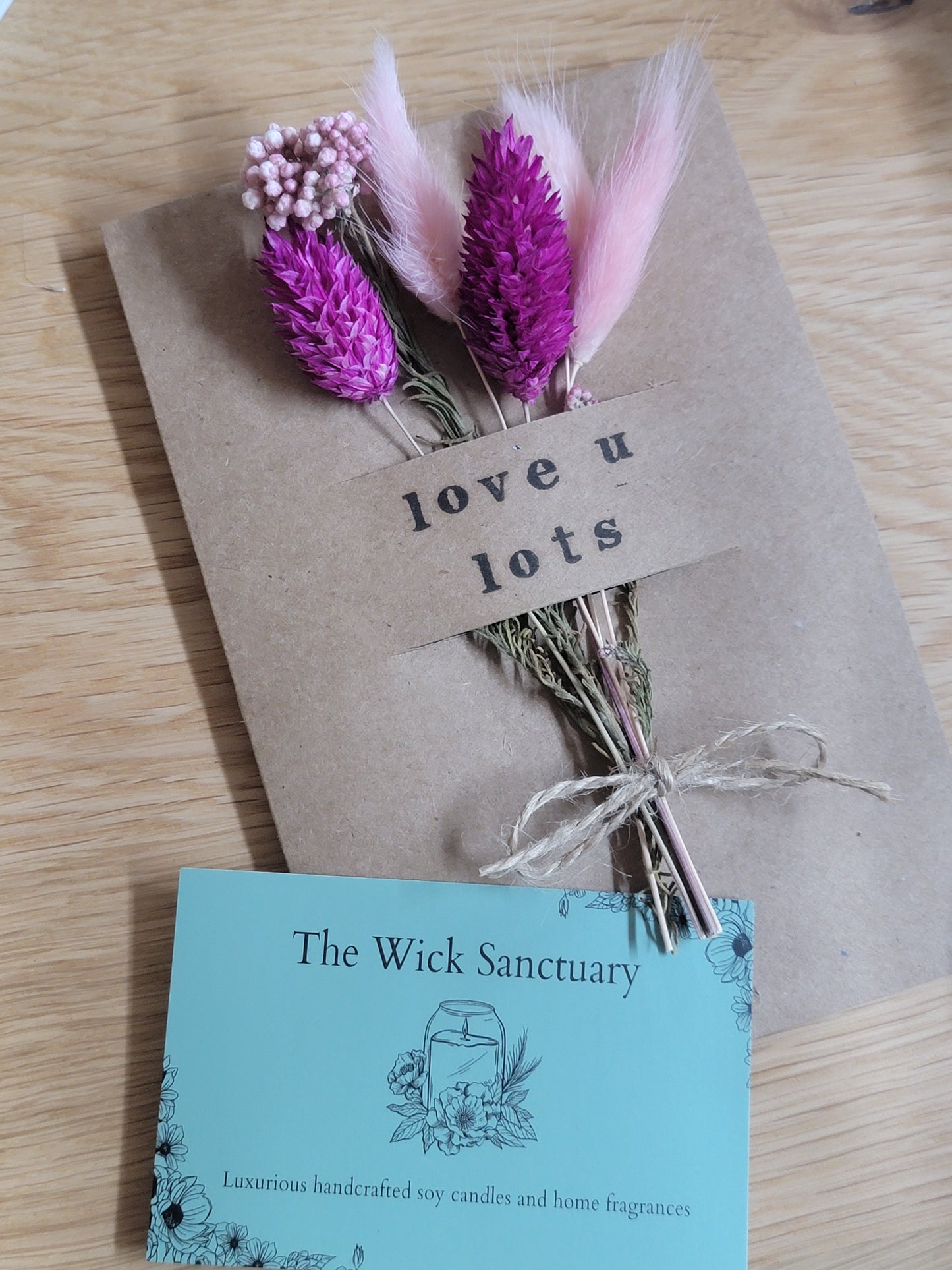 Handmade Celebration Cards with Dried Flowers