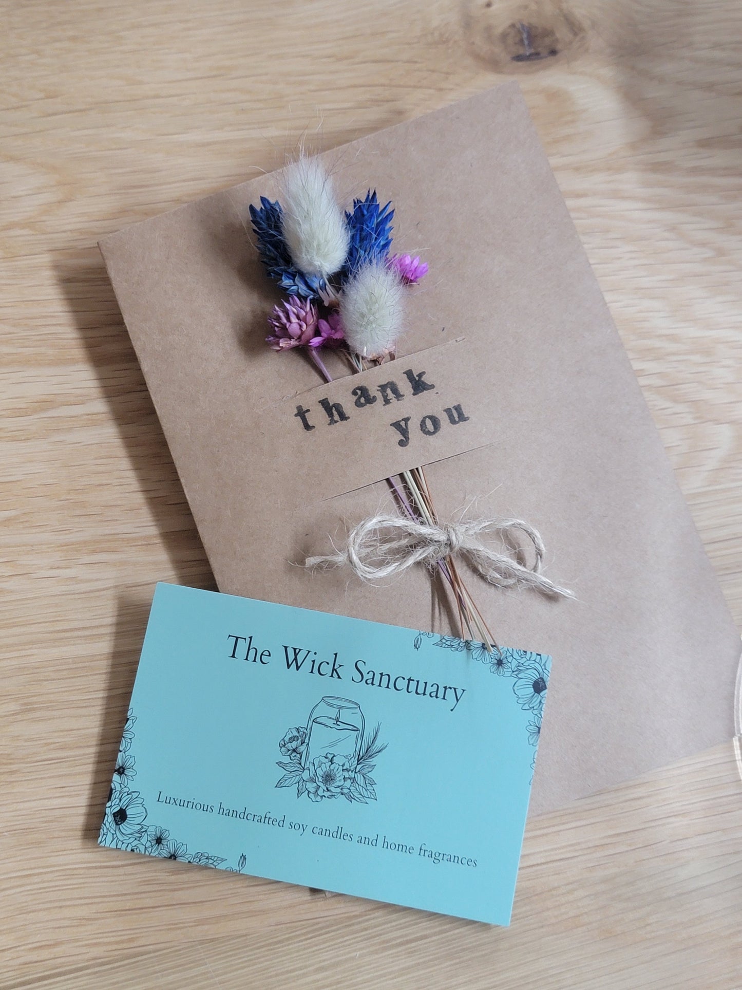 Handmade Celebration Cards with Dried Flowers