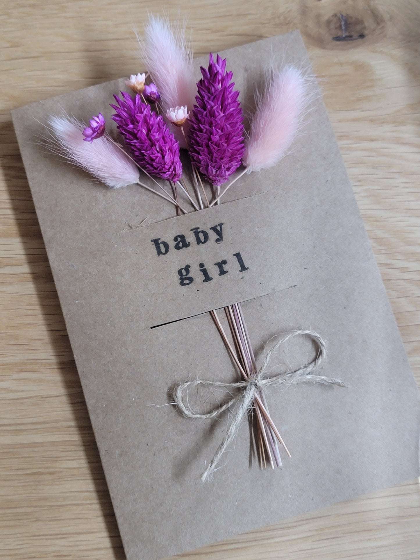 Handmade Celebration Cards with Dried Flowers