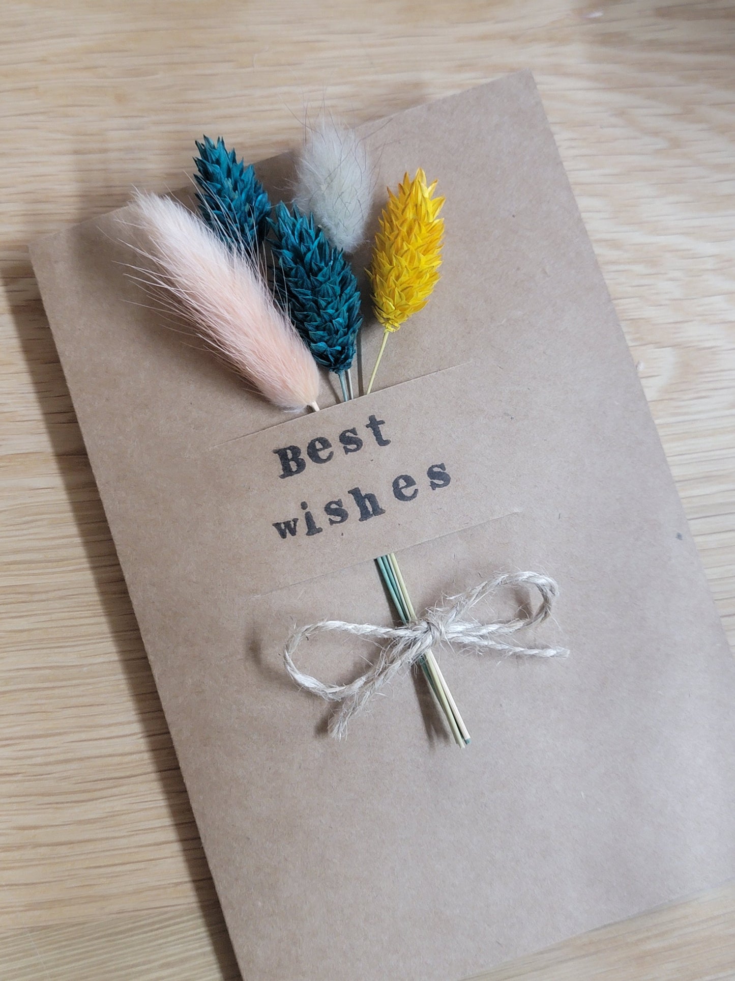 Handmade Celebration Cards with Dried Flowers