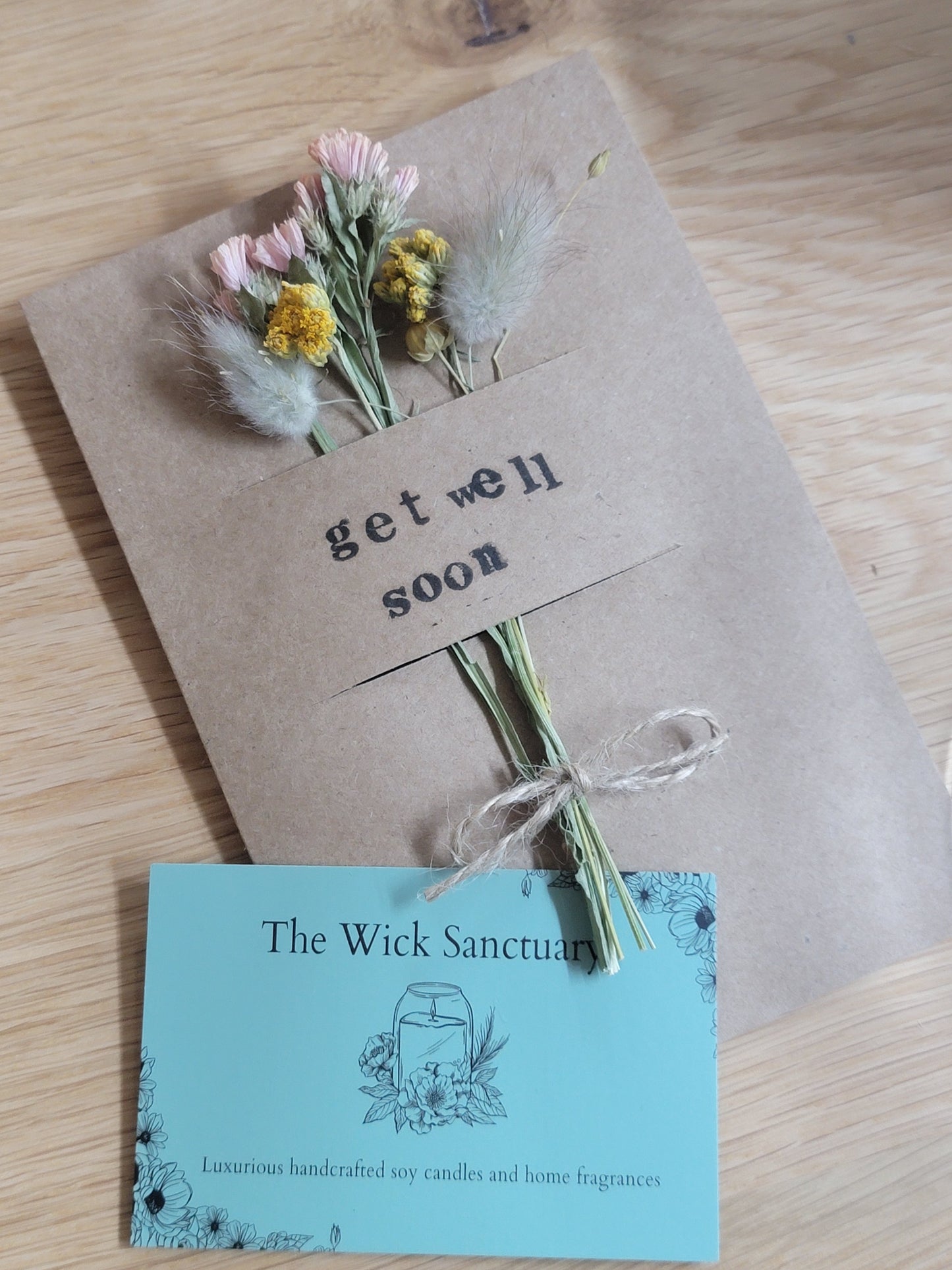 Handmade Celebration Cards with Dried Flowers