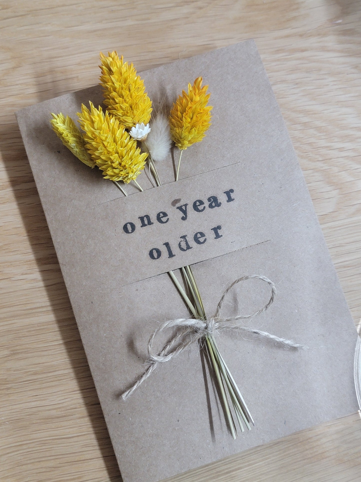 Handmade Celebration Cards with Dried Flowers