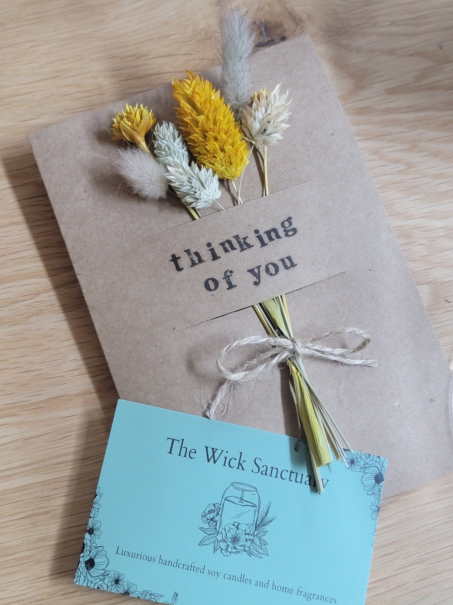 Handmade Celebration Cards with Dried Flowers