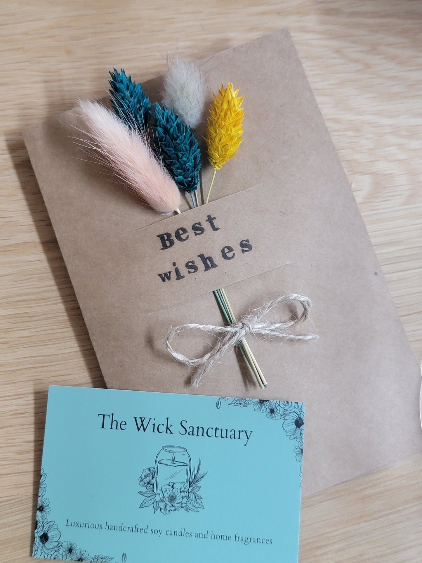 Handmade Celebration Cards with Dried Flowers