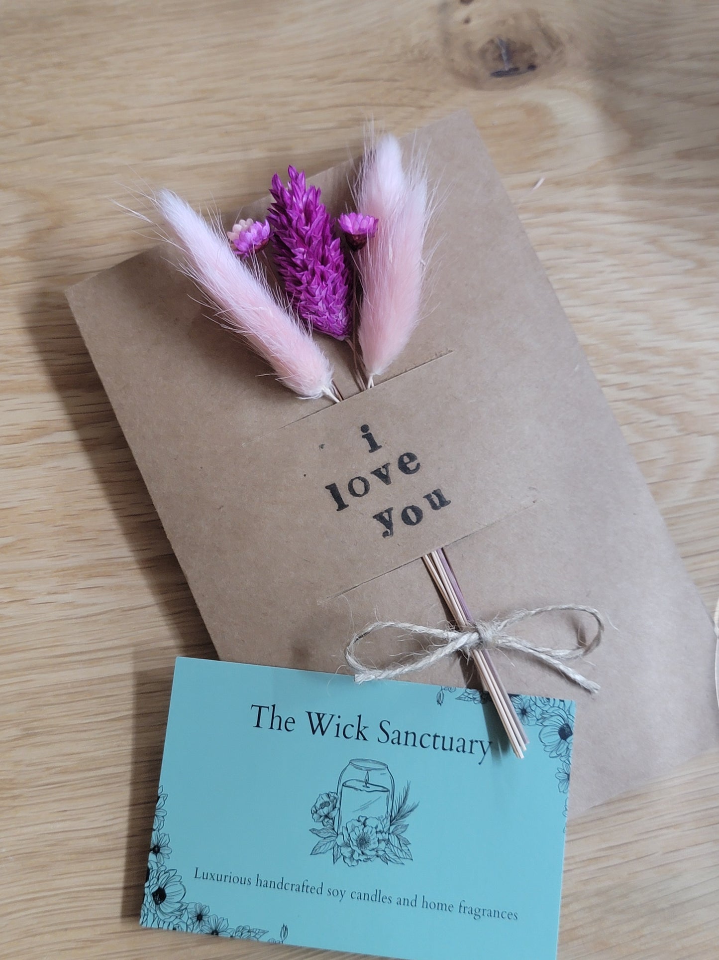 Handmade Celebration Cards with Dried Flowers