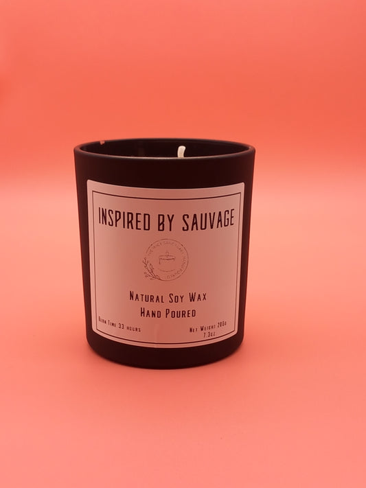 Inspired by Sauvage Candle