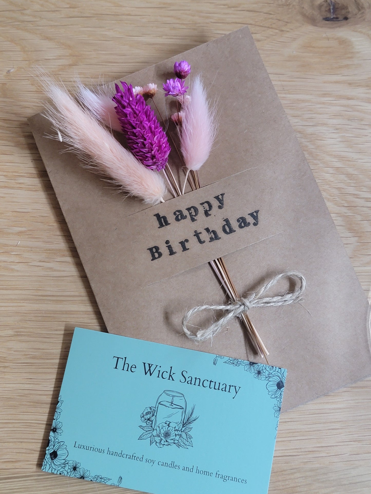 Handmade Celebration Cards with Dried Flowers