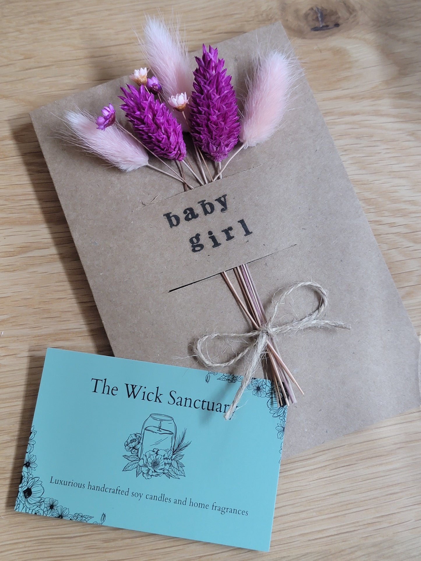 Handmade Celebration Cards with Dried Flowers