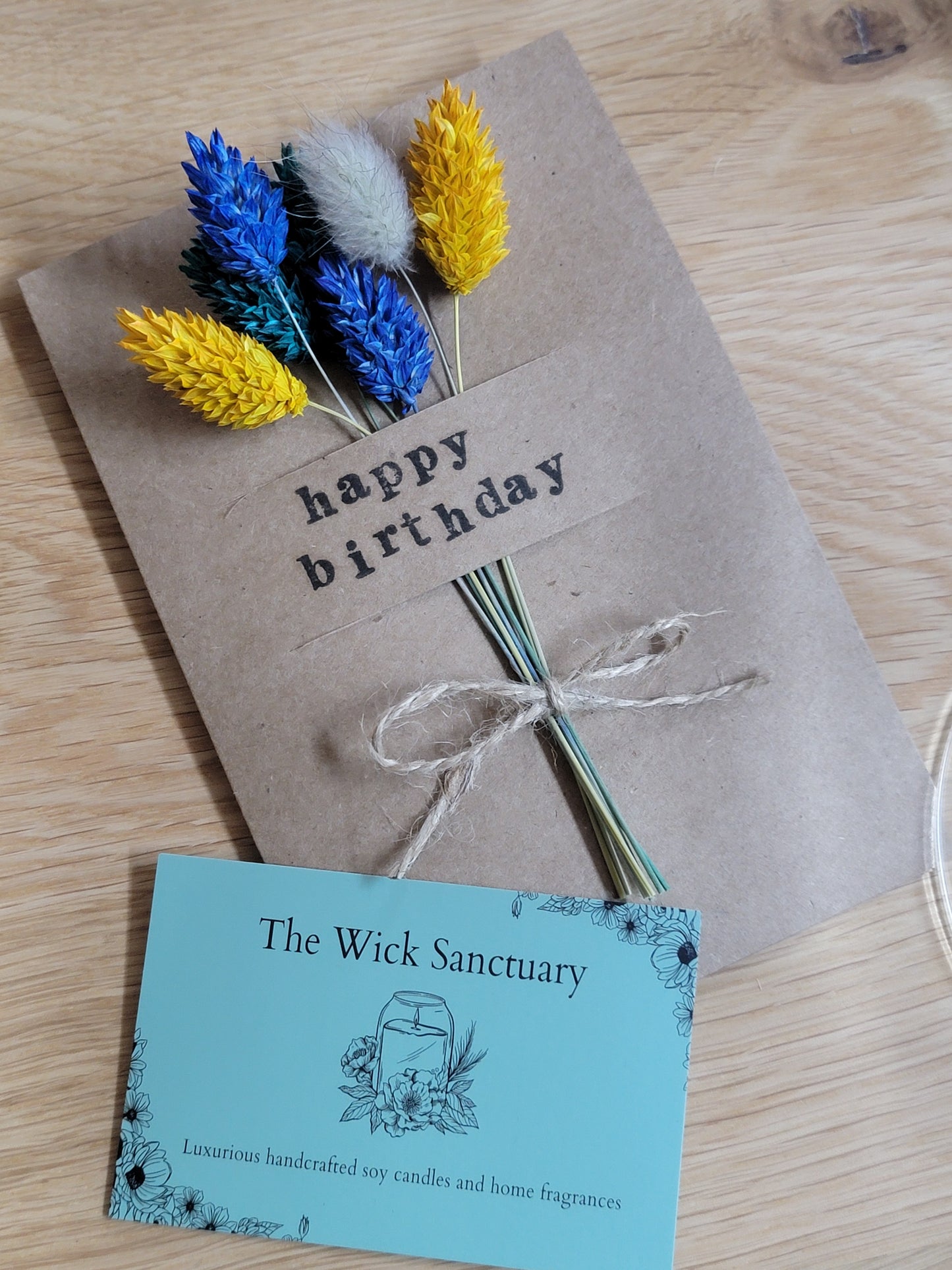 Handmade Celebration Cards with Dried Flowers