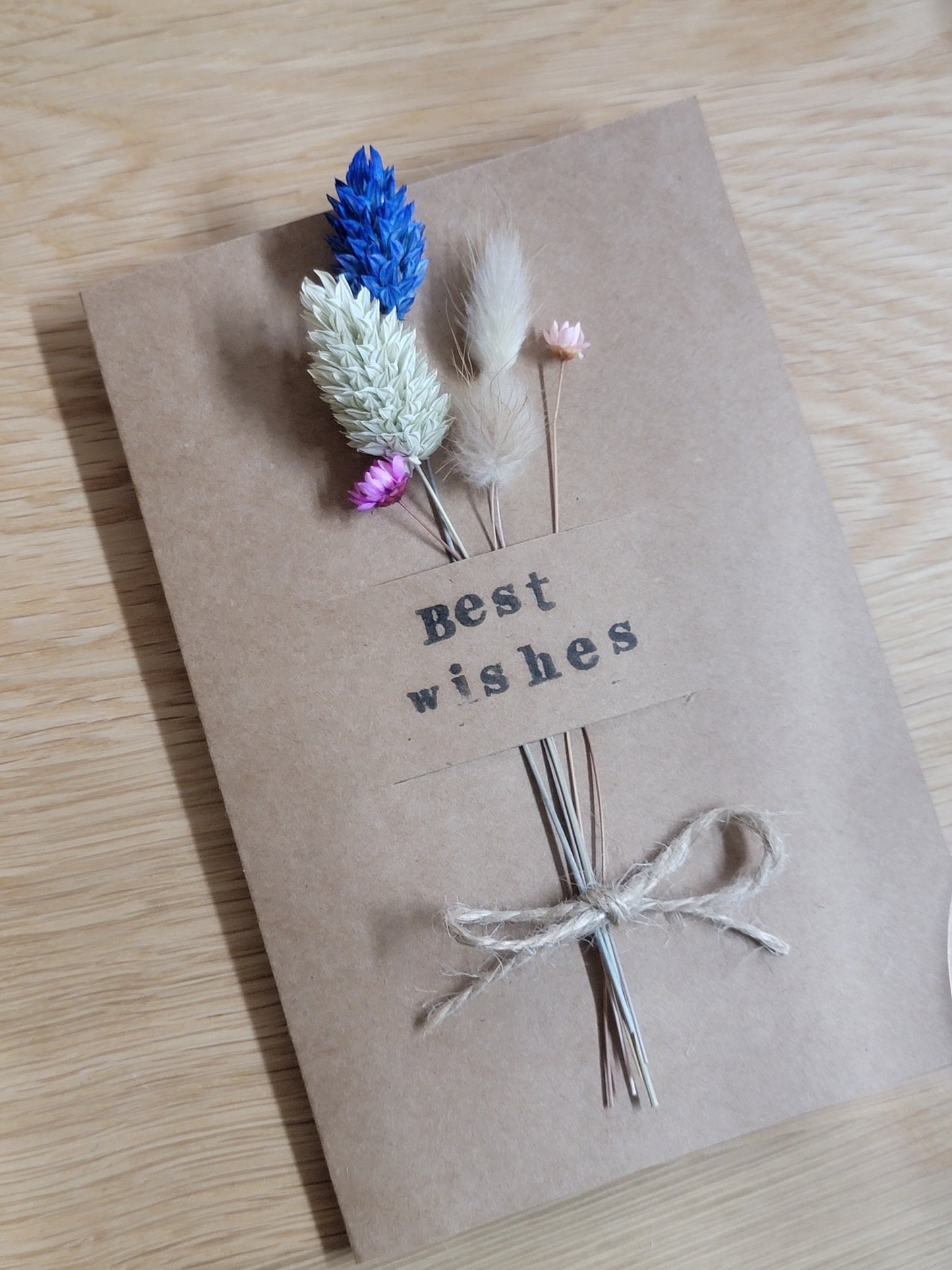 Handmade Celebration Cards with Dried Flowers