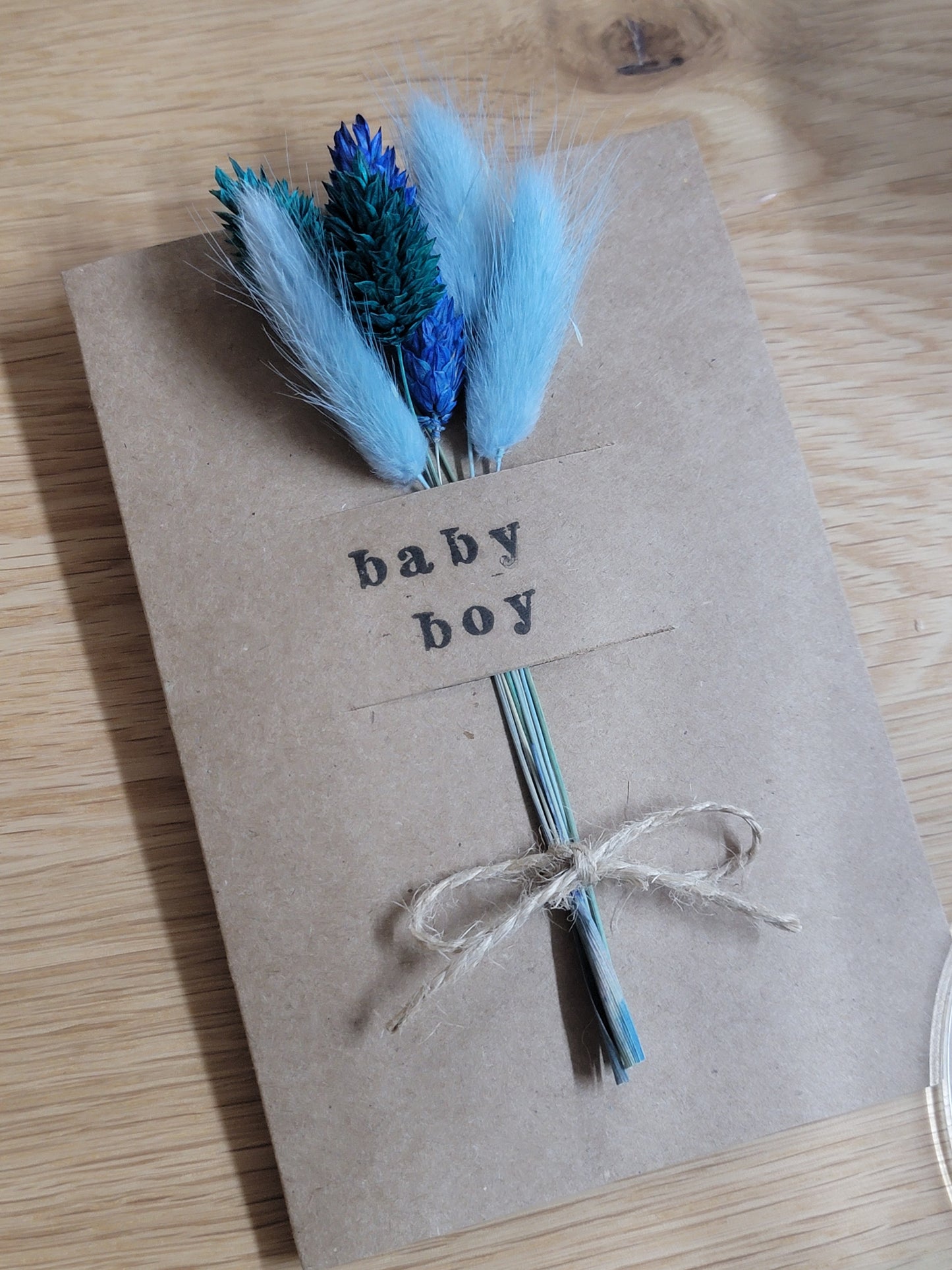 Handmade Celebration Cards with Dried Flowers