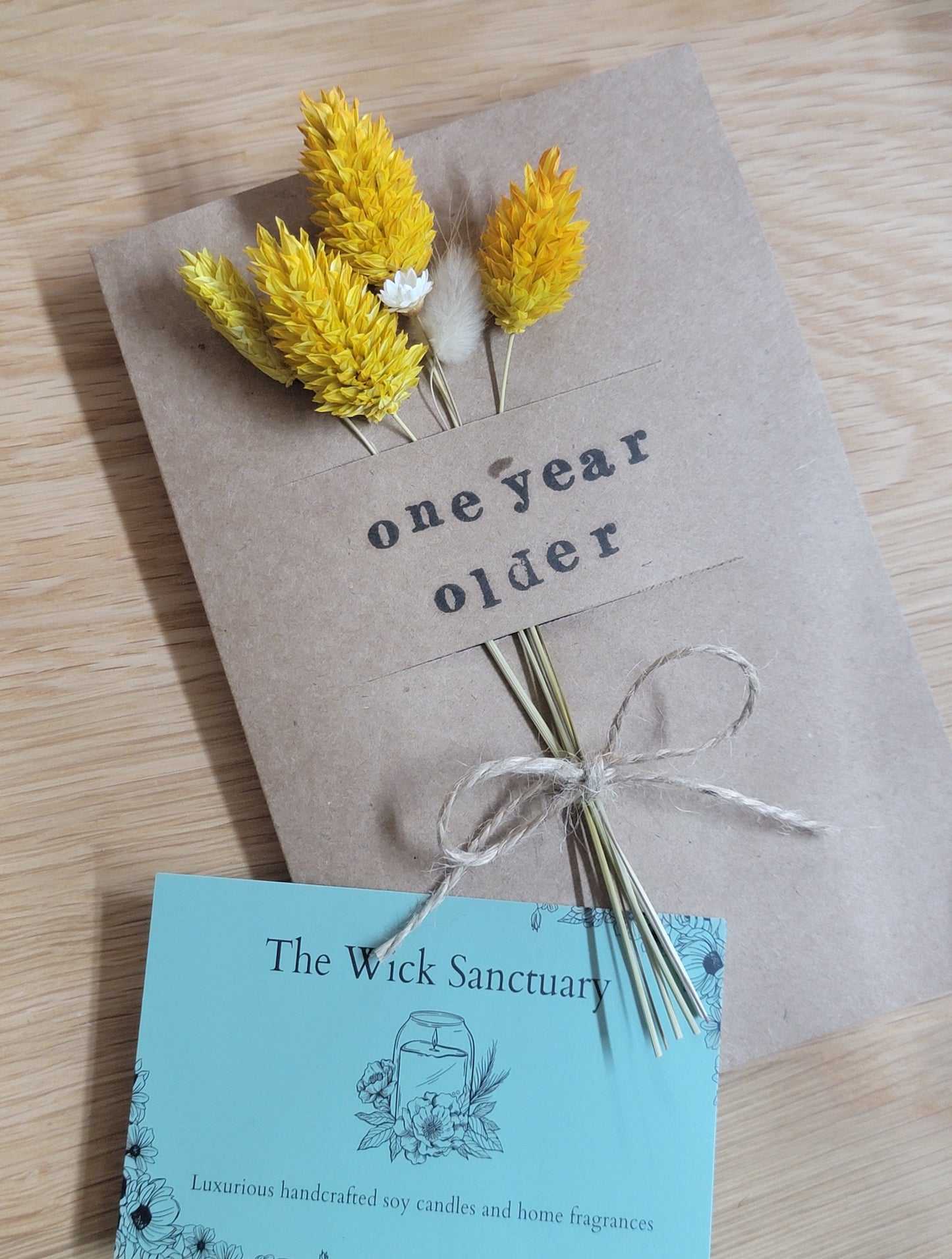Handmade Celebration Cards with Dried Flowers