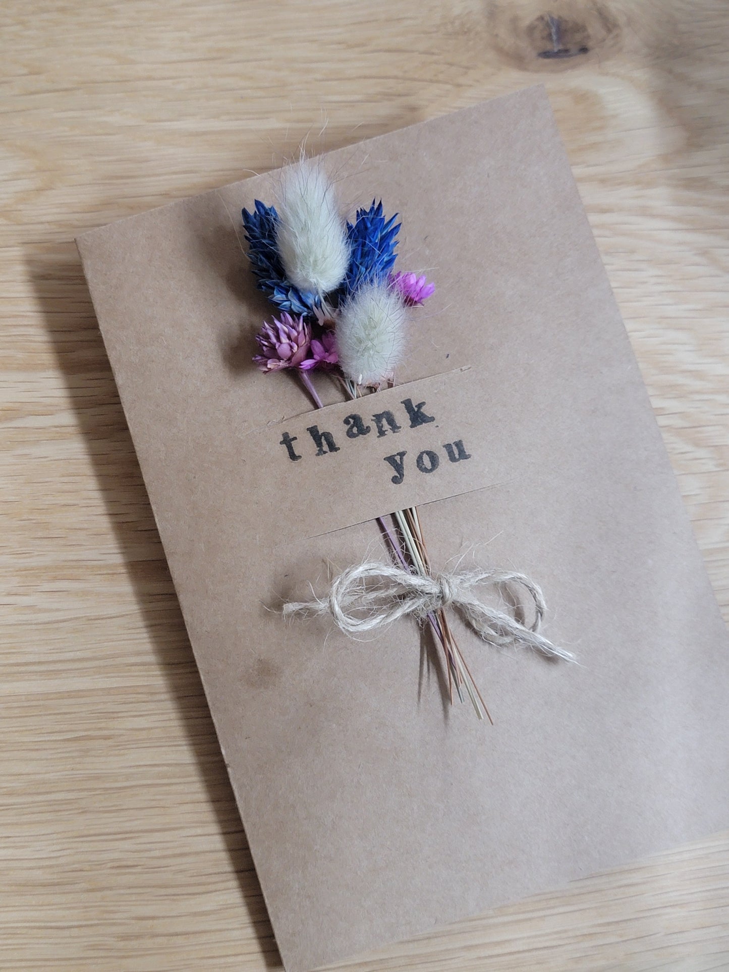 Handmade Celebration Cards with Dried Flowers