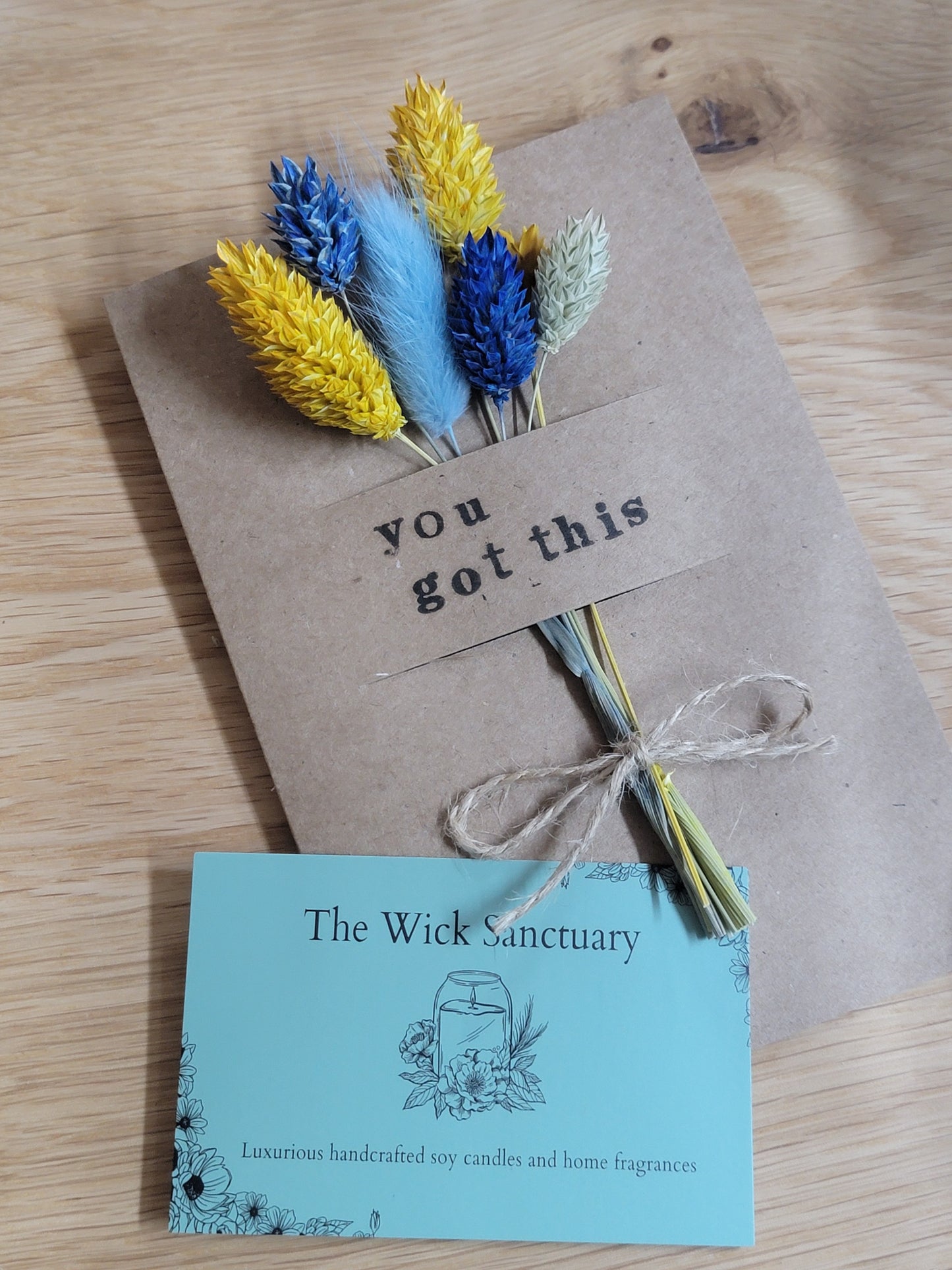 Handmade Celebration Cards with Dried Flowers