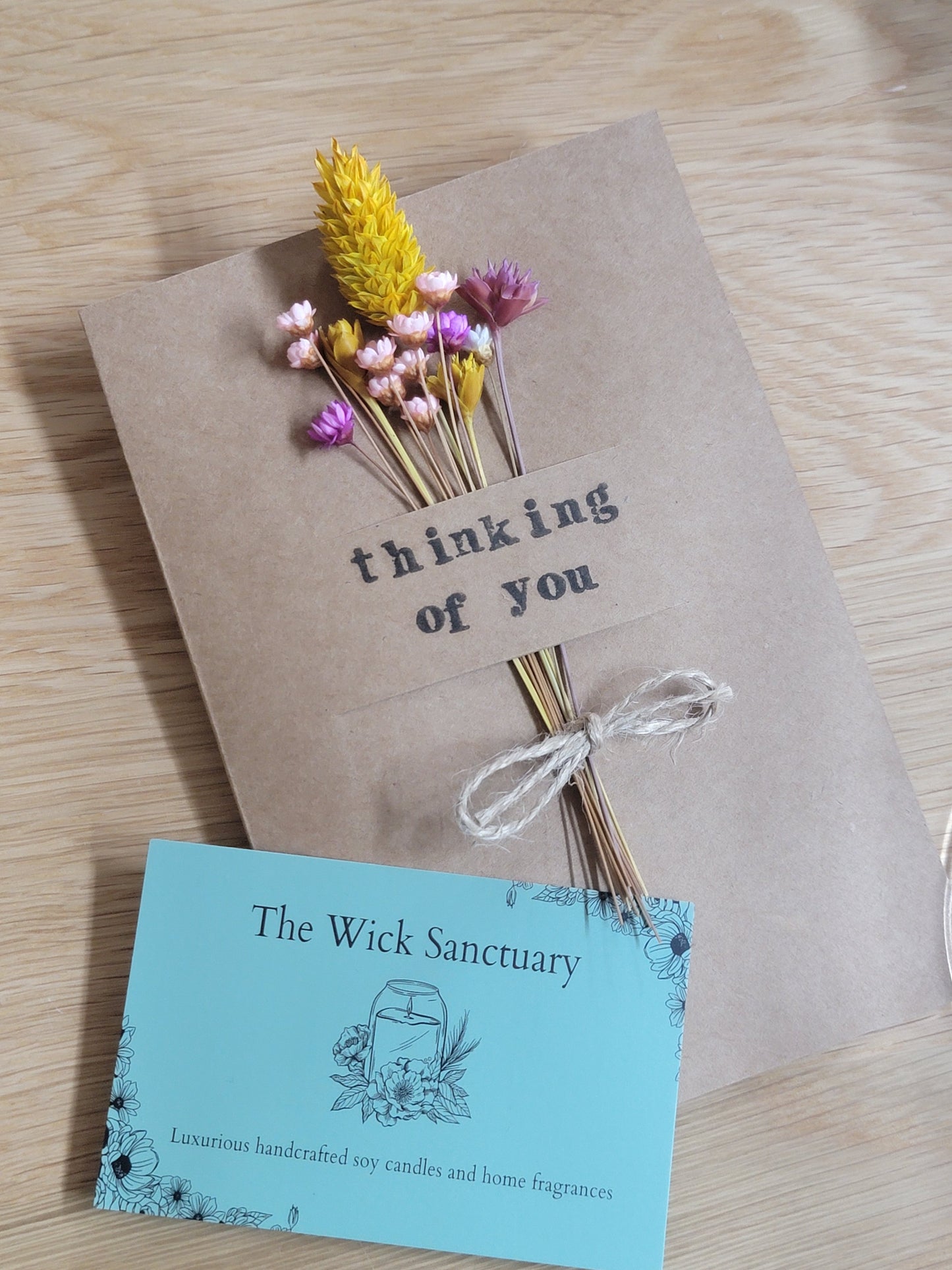 Handmade Celebration Cards with Dried Flowers