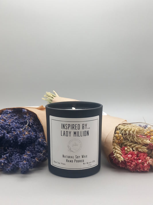 Inspired by Lady Million Large Candle