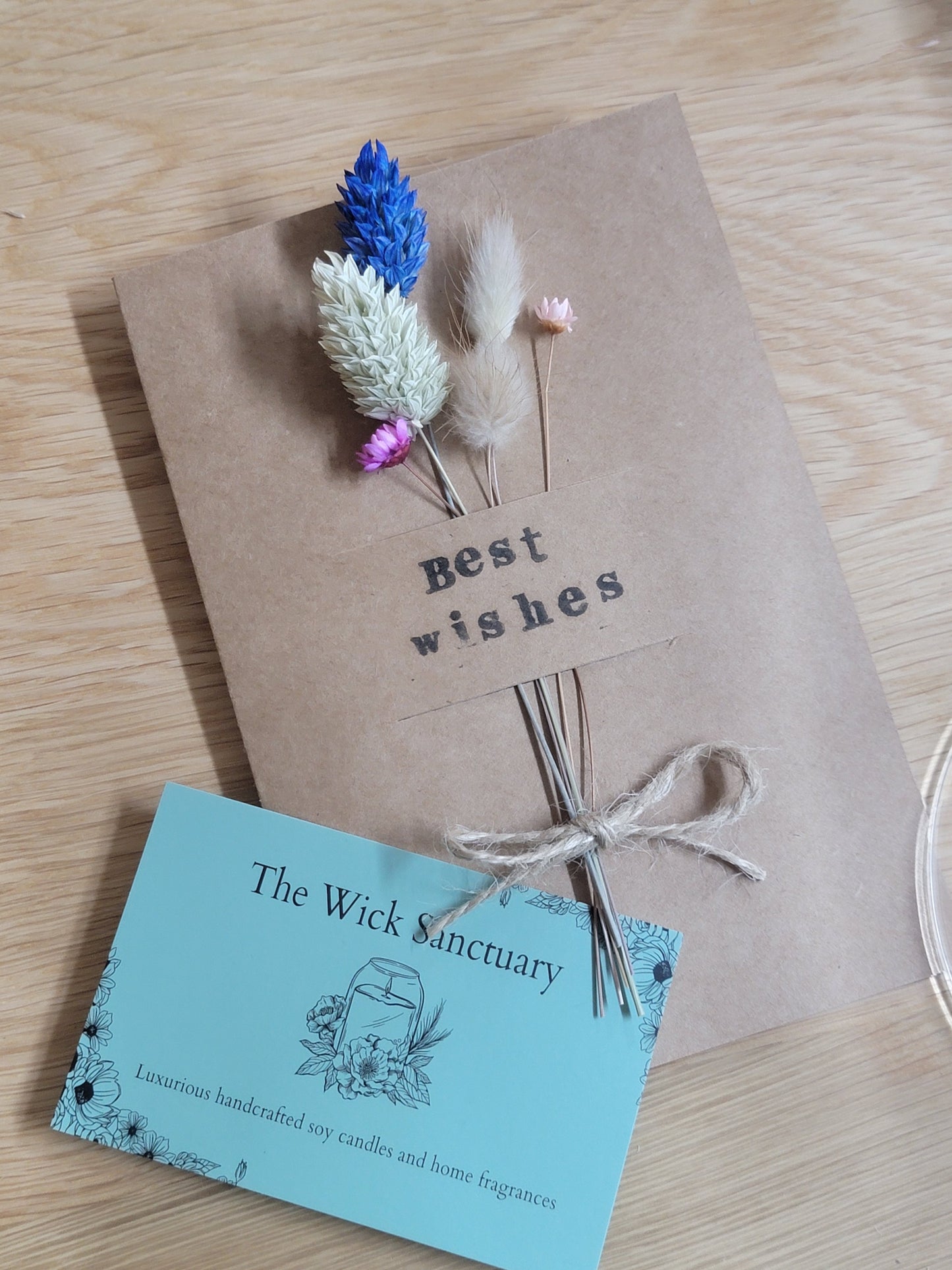Handmade Celebration Cards with Dried Flowers